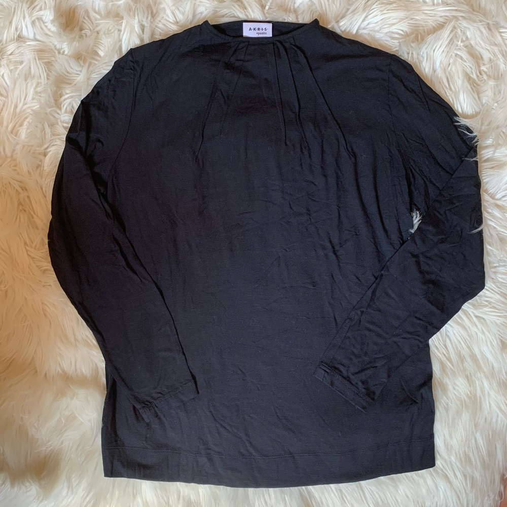 Akris Punto Black Modal Long Sleeve T-Shirt